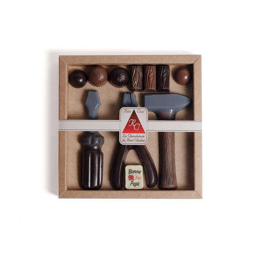 Trousse à outils en chocolat