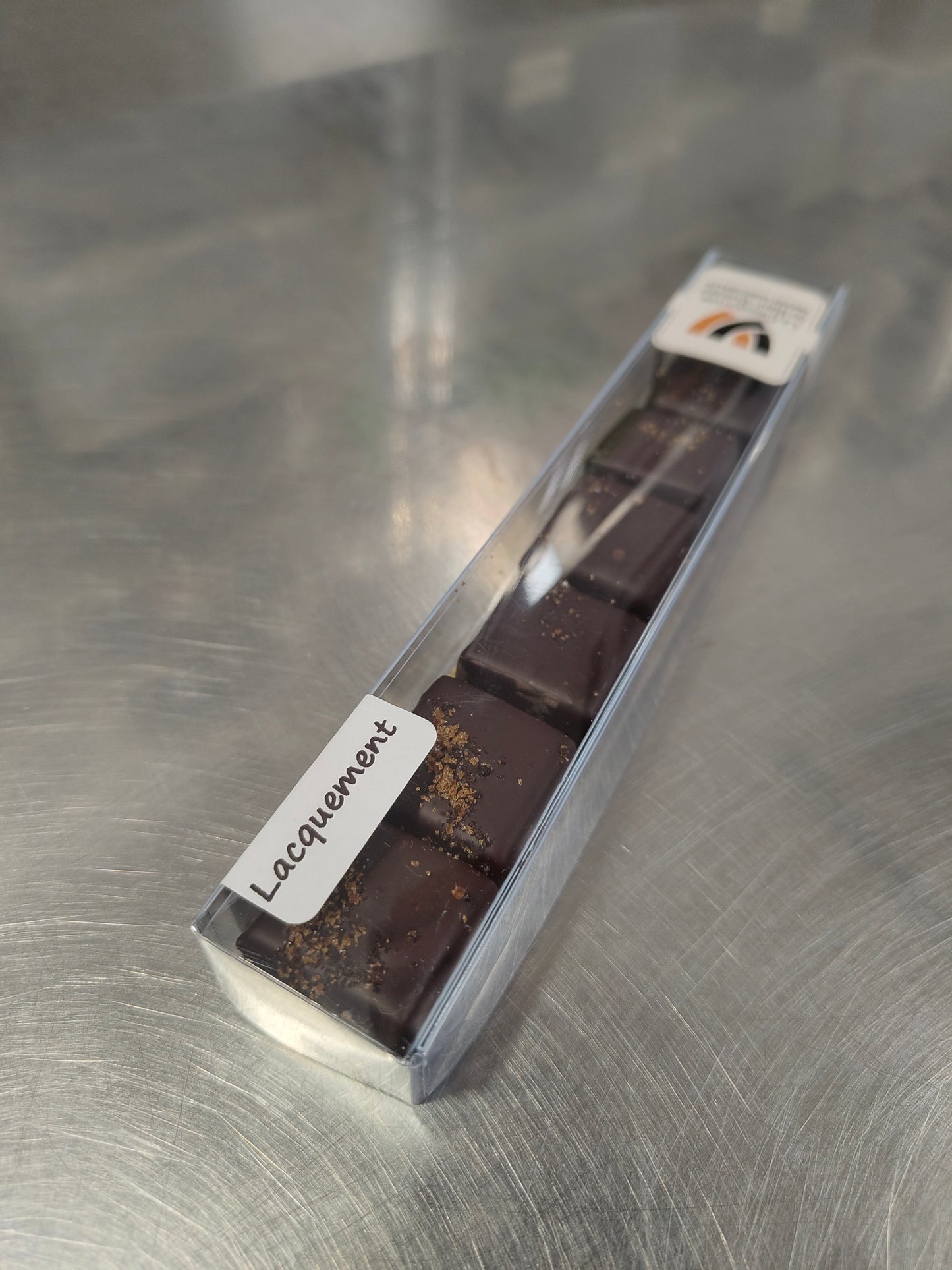 Réglette de 7 pralines au lacquement